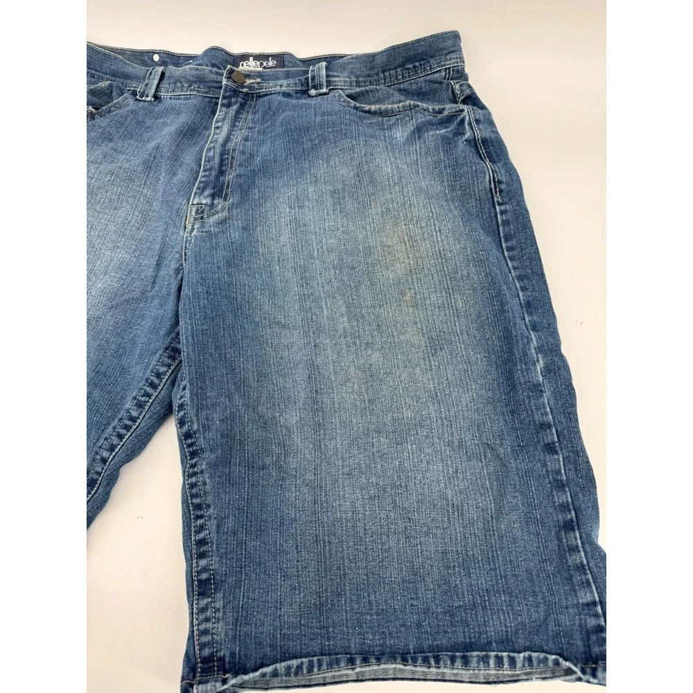 Pelle Pelle Baggy Denim‎ Shorts Mens 30 Blue Y2K Streetwear Jorts Relaxed Fit